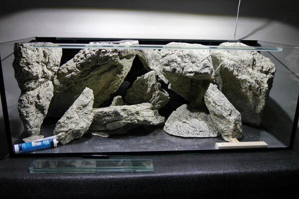 Opera Gezond eten Elasticiteit aquarium rotsen en wanden maken | AquaForum